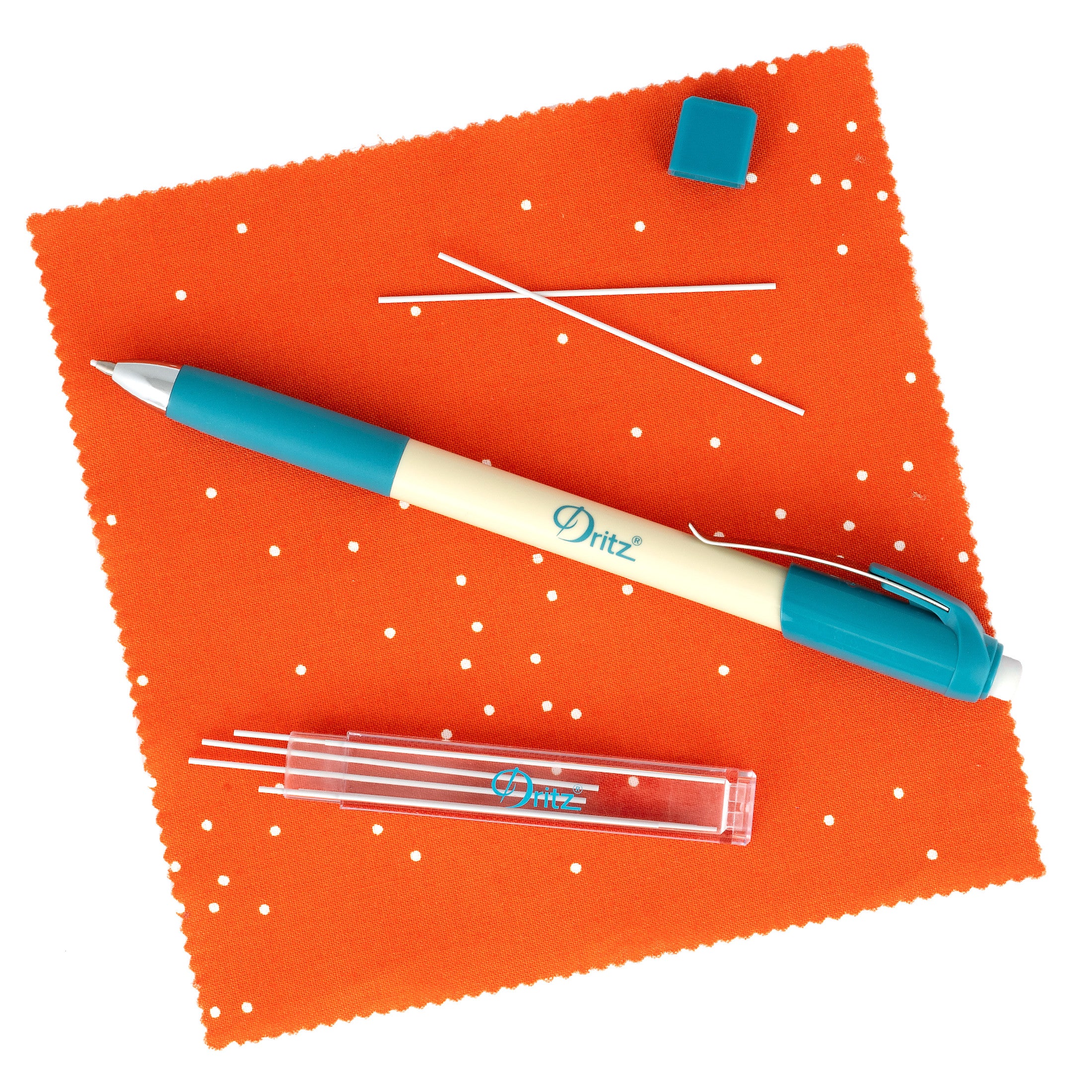 Dritz Crayon Tissu Blanc 0,9 mm Set + 10 Mines