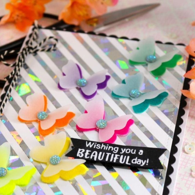 HeatnBond Deco Foil feuilles toner Candy Stripes A2 x8
