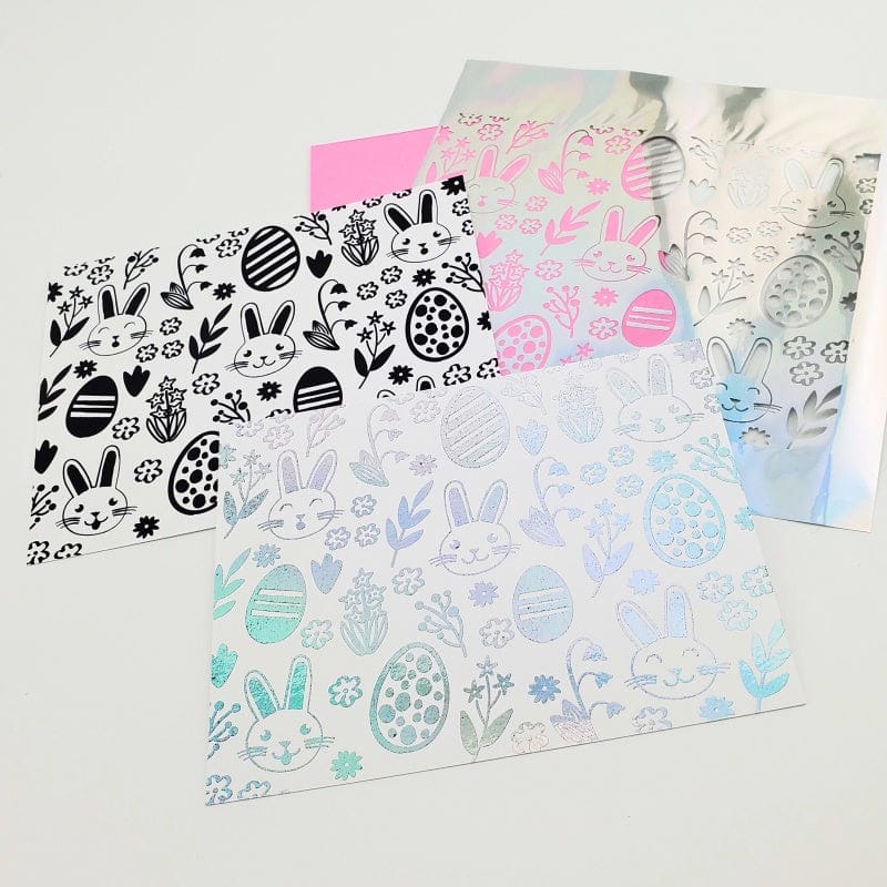 HeatnBond Deco Foil Hoppy Spring feuilles toner 8 feuilles A2