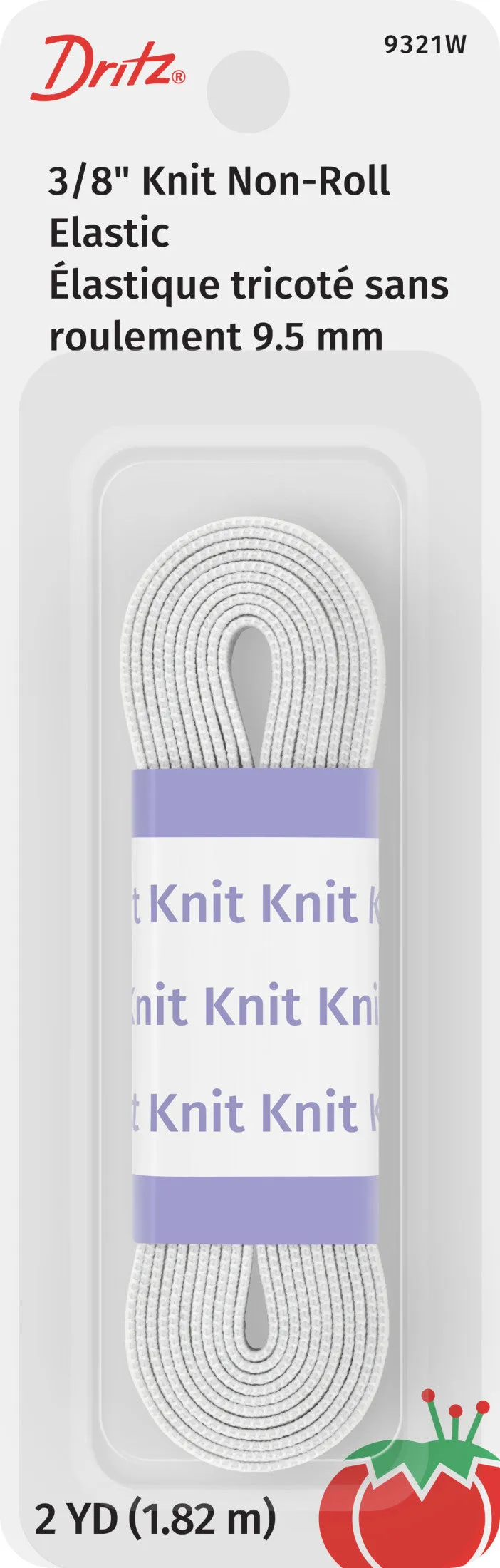 Dritz 9321W élastique tricot blanc 10 mm 1,8 m