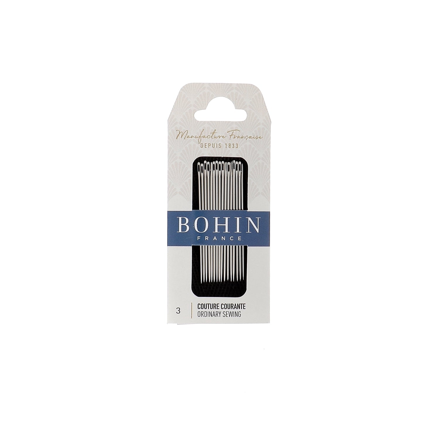 Bohin Aiguilles couture courante longues N°7 acier
