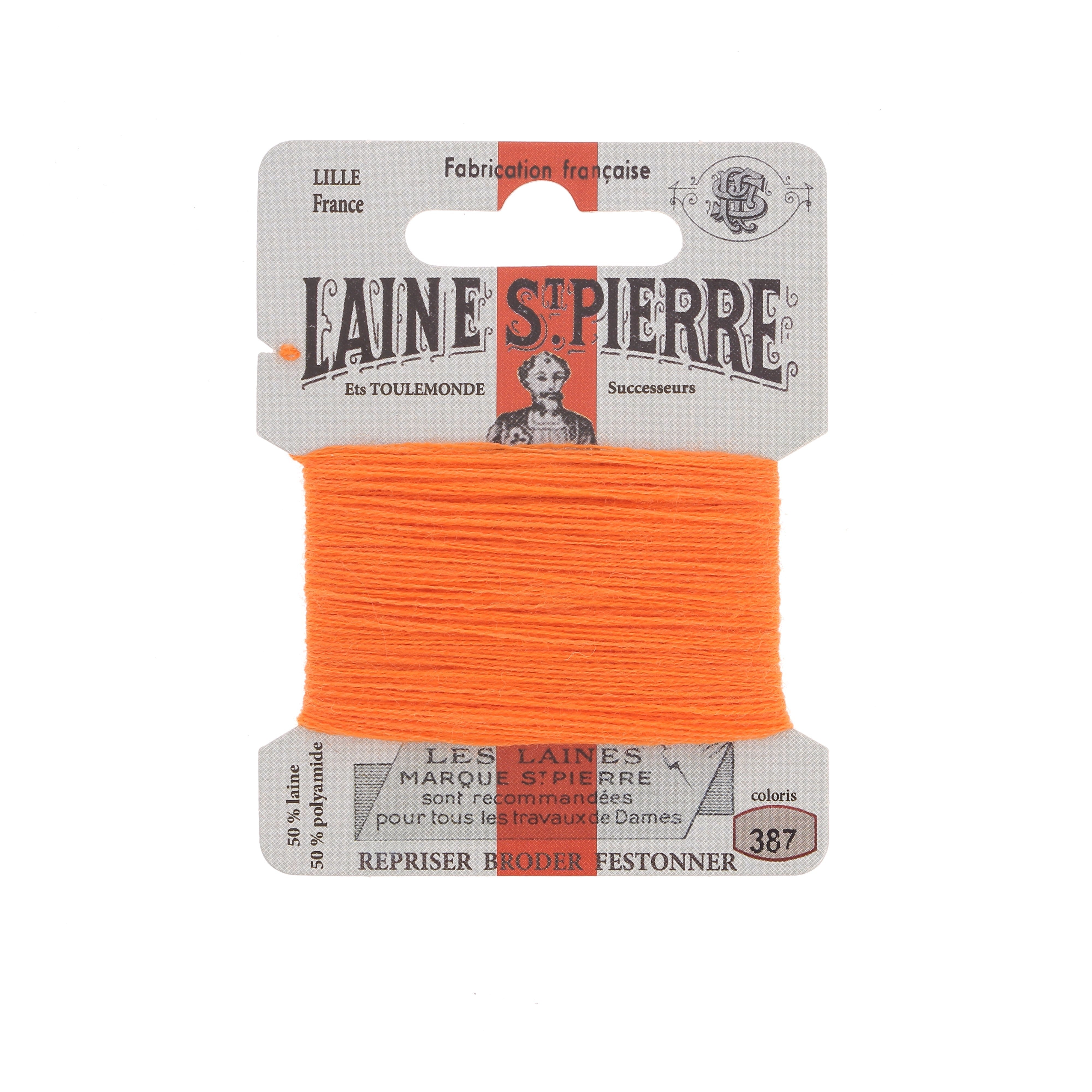 Bohin Laine St Pierre fil broder laine orge 322 jaune