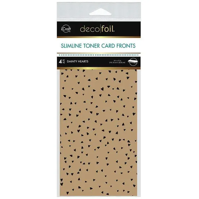 Deco Foil 5591 Dainty Hearts feuille toner kraft x4
