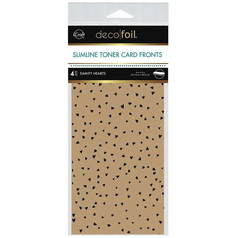 Deco Foil 5591 Dainty Hearts feuille toner kraft x4