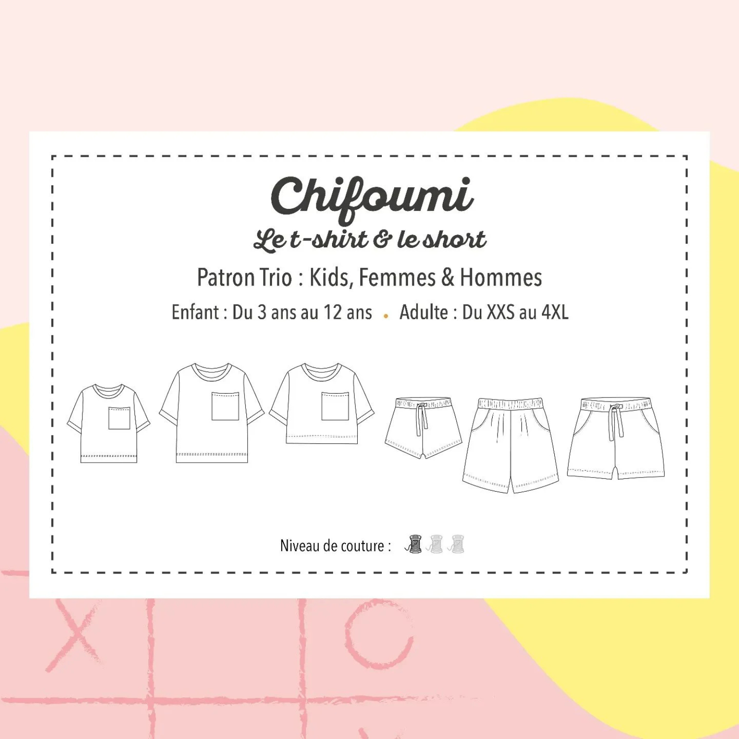Bohin Marmaï Chifoumi patron couture short t-shirt jersey