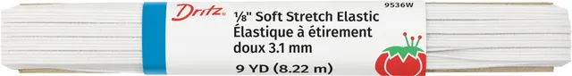 Dritz Elastics 9536W élastique souple blanc 3 mm 9 yards