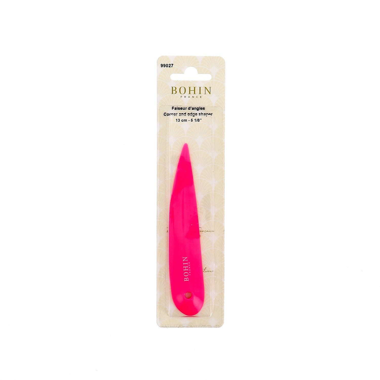 Bohin Faiseur d'angles rose 13 cm patchwork