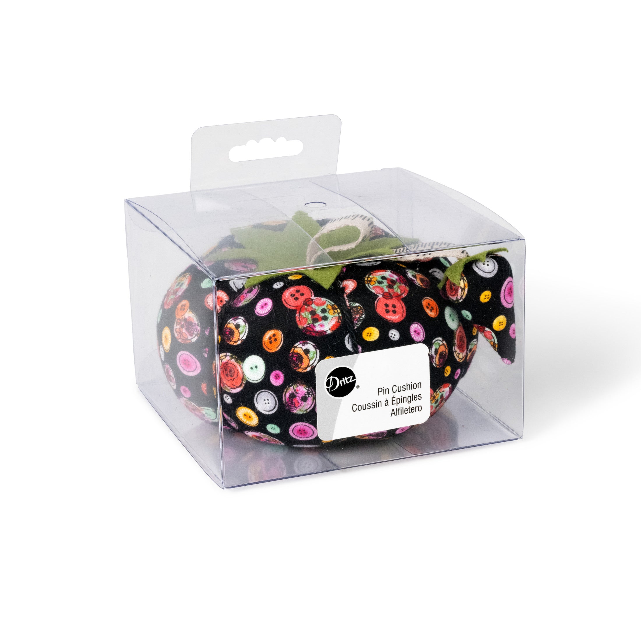 Dritz Pins & Accessories pique-aiguilles tomate noir boutons XL