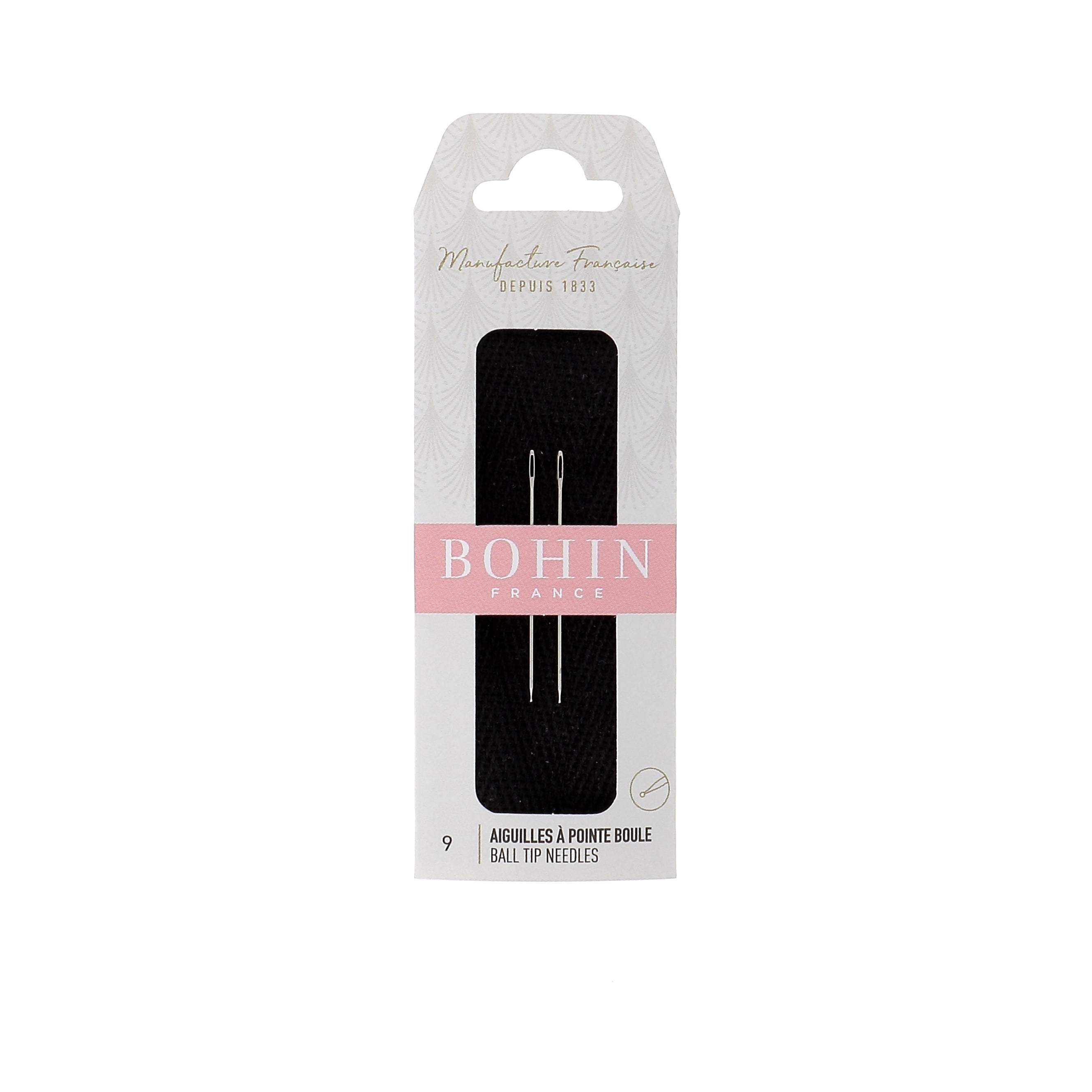 Bohin pointe boule aiguille broderie 40 mm x 0,70 mm