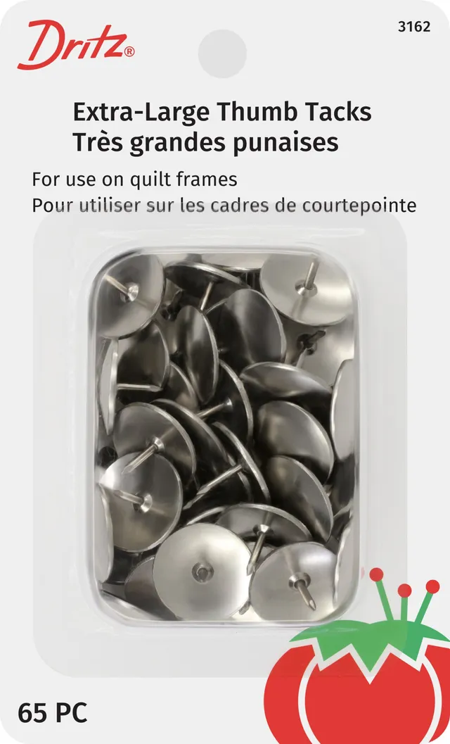 Dritz 3162 punaises tête extra-large argent 65 pc quilt