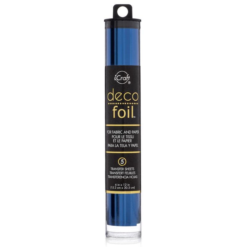 HeatnBond Deco Foil feuille transfert Deep Blue 15x30 cm x5
