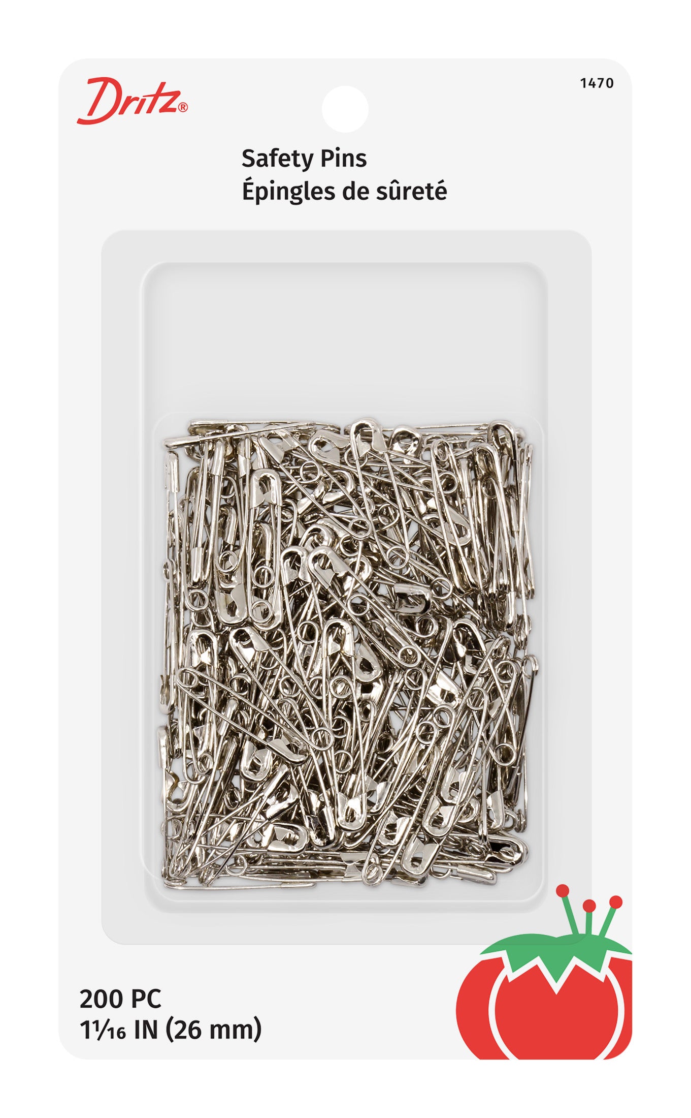 Dritz épingles de sûreté nickel 27 mm 15 pièces
