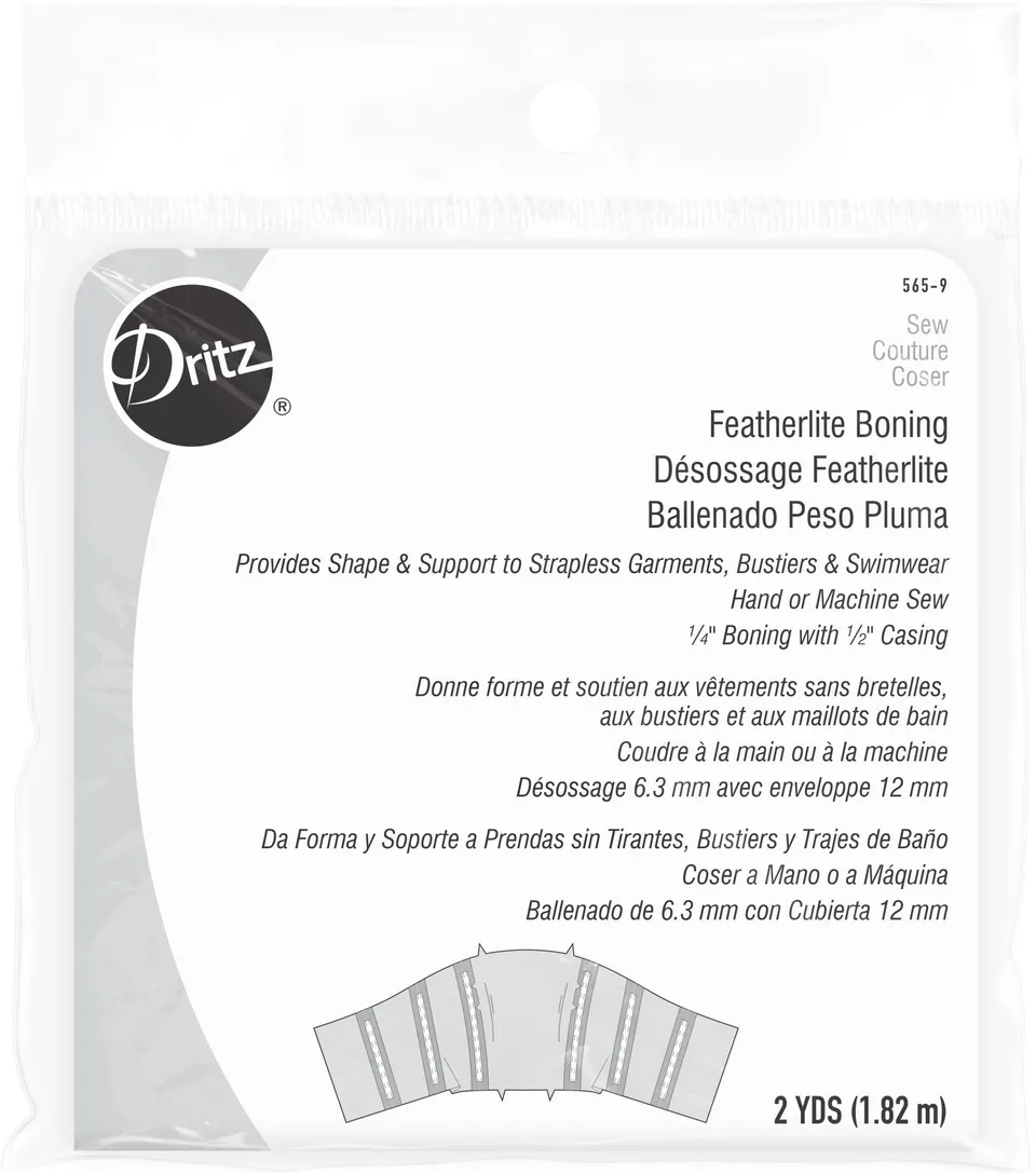 Dritz Featherlite 565-9 baleine à coudre blanche 2 yards
