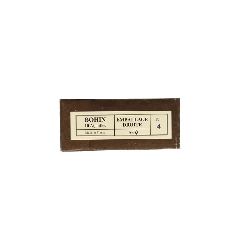 Bohin Aiguilles Aiguilles à matelas droites 10 cm N°4 acier