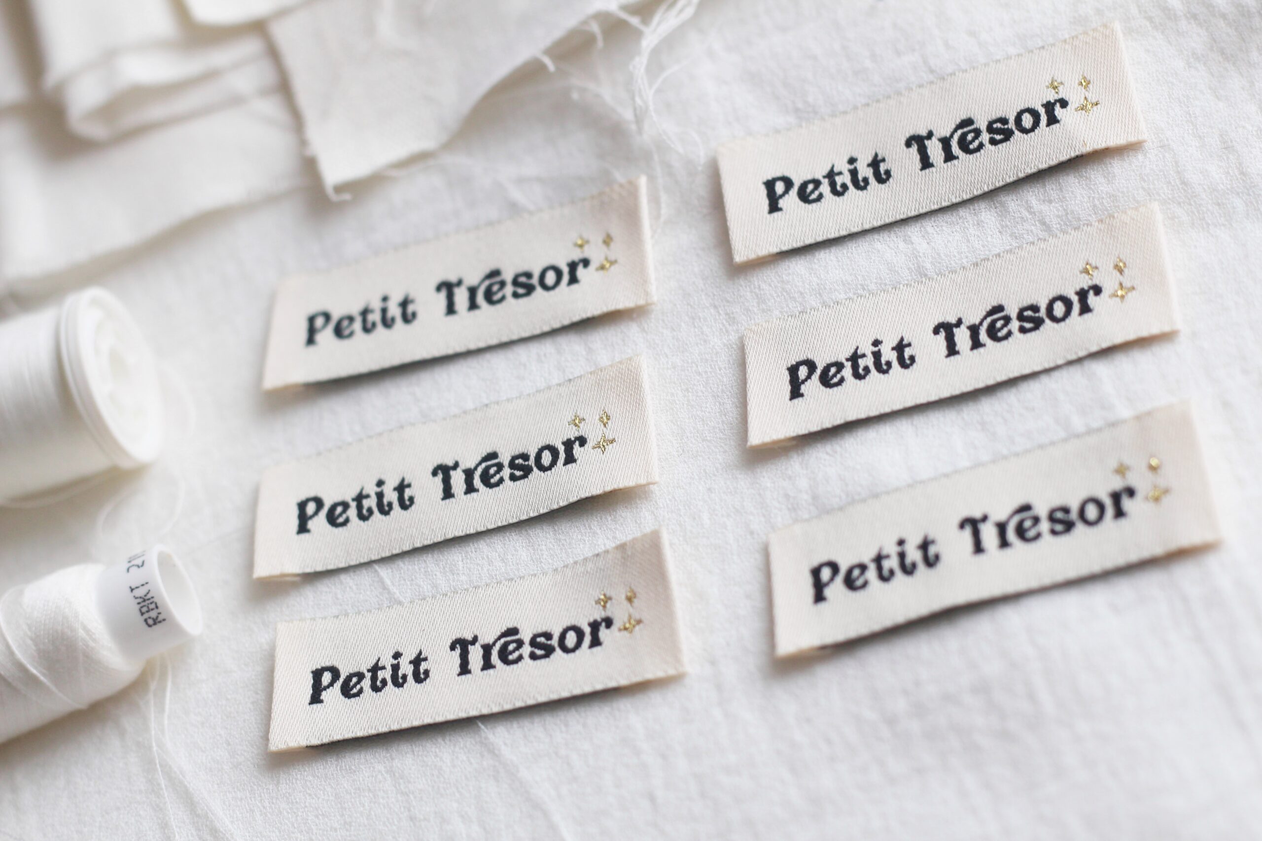 La Petite Maison Couture Petit Trésor étiquettes à coudre noires x6