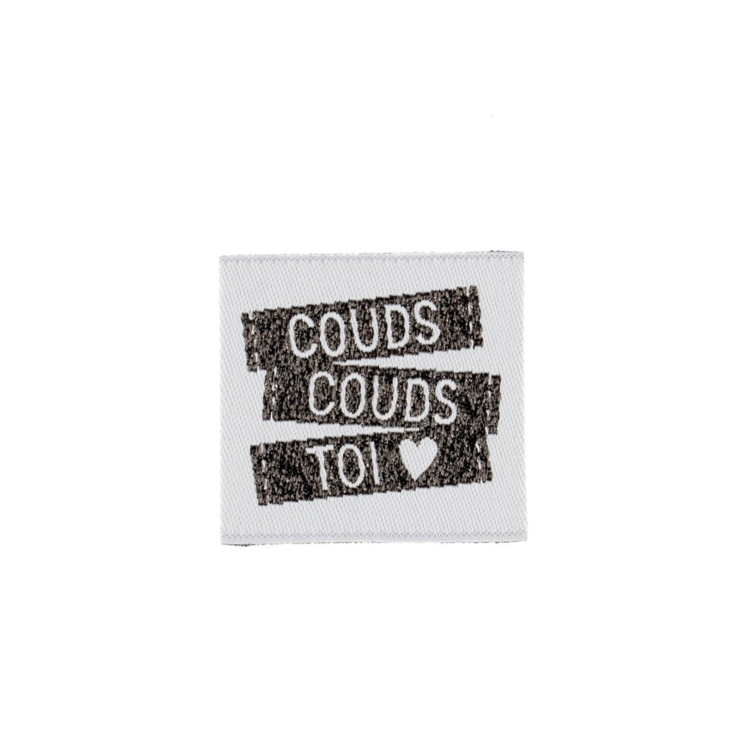 Bohin Étiquettes à coudre étiquette Couds couds toi 3,5 cm