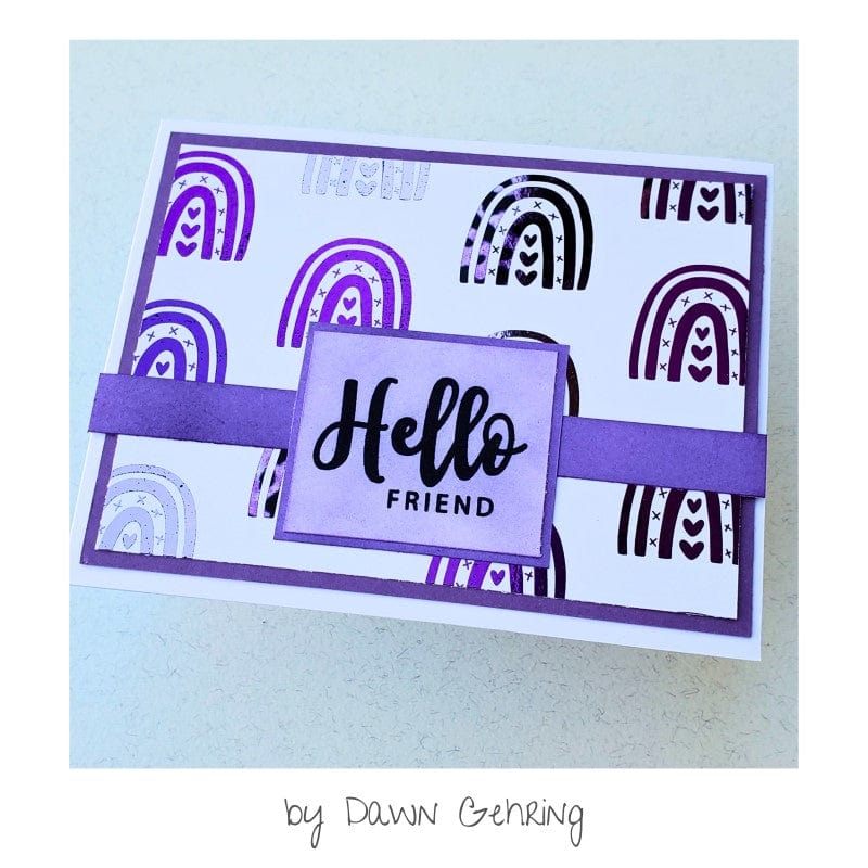HeatnBond Deco Foil Color Harmony feuille transfert violet 20 feuilles