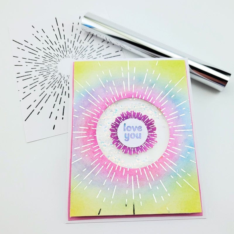 HeatnBond Deco Foil cartes toner Ray of Sunshine A2 x8 feuilles