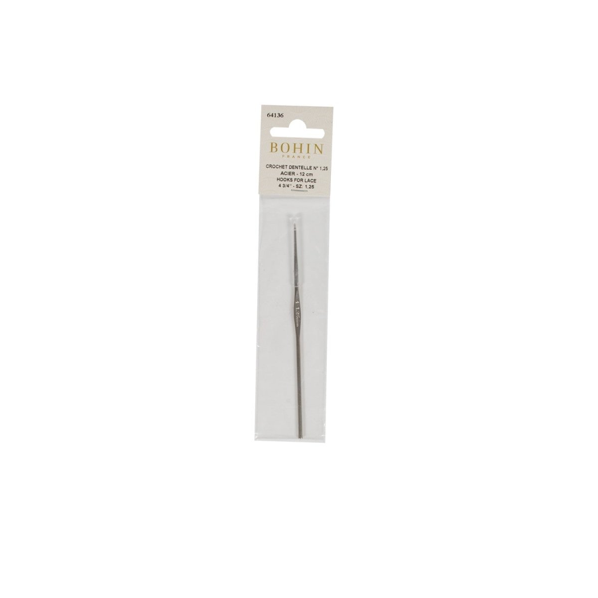 Bohin Crochet dentelle 12 cm N°1,75 fil fin napperon