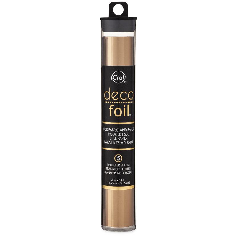 HeatnBond Deco Foil feuille transfert bronze 15 x 30 cm x5