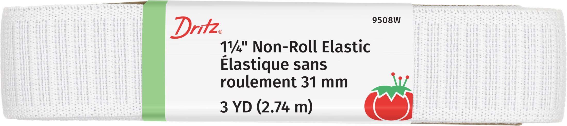 Dritz élastique blanc tissé 32 mm 1 yard ceinture
