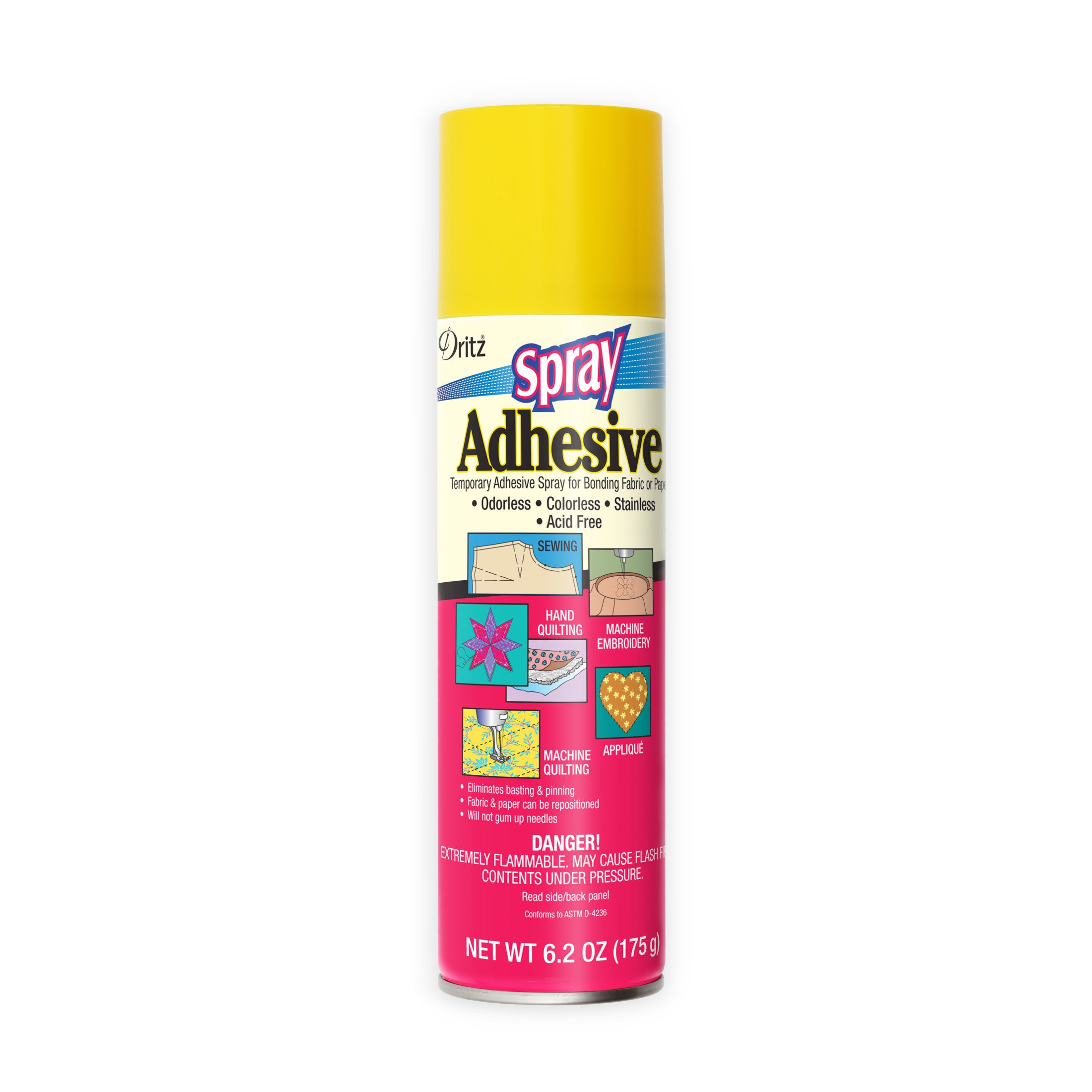 Dritz 403 colle tissu temporaire spray 6,2 oz repositionnable