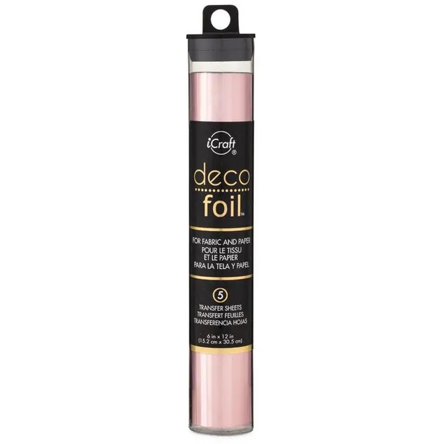 HeatnBond Deco Foil feuilles transfert Pink Quartz brillant