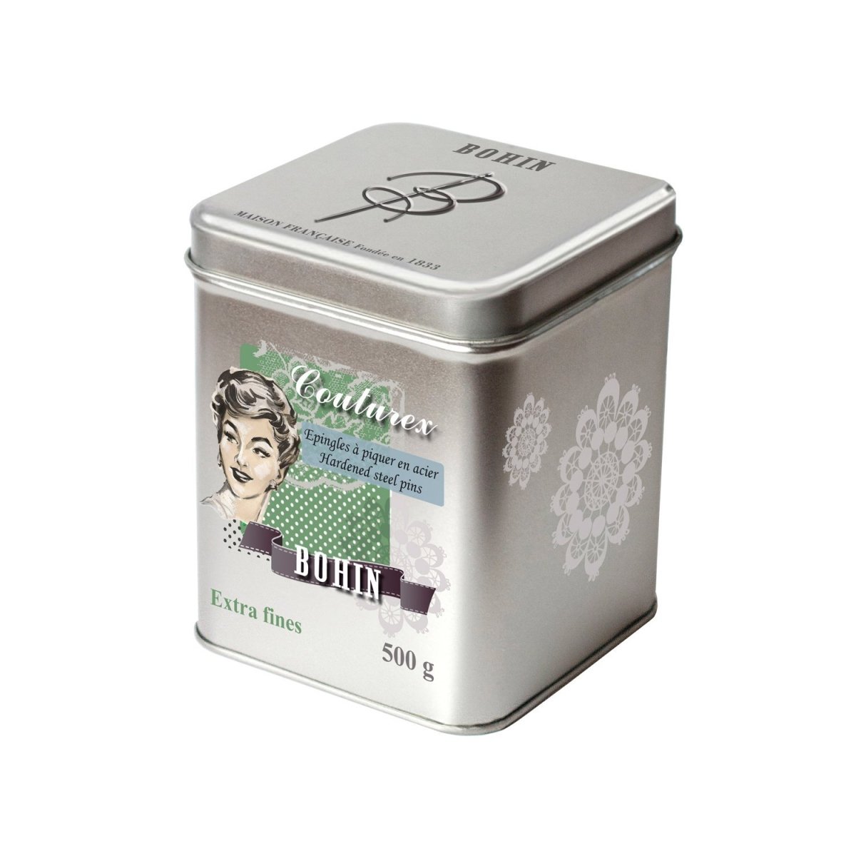 Bohin Épingles EC4 N°6 épingles 34 mm x200 extra-fines