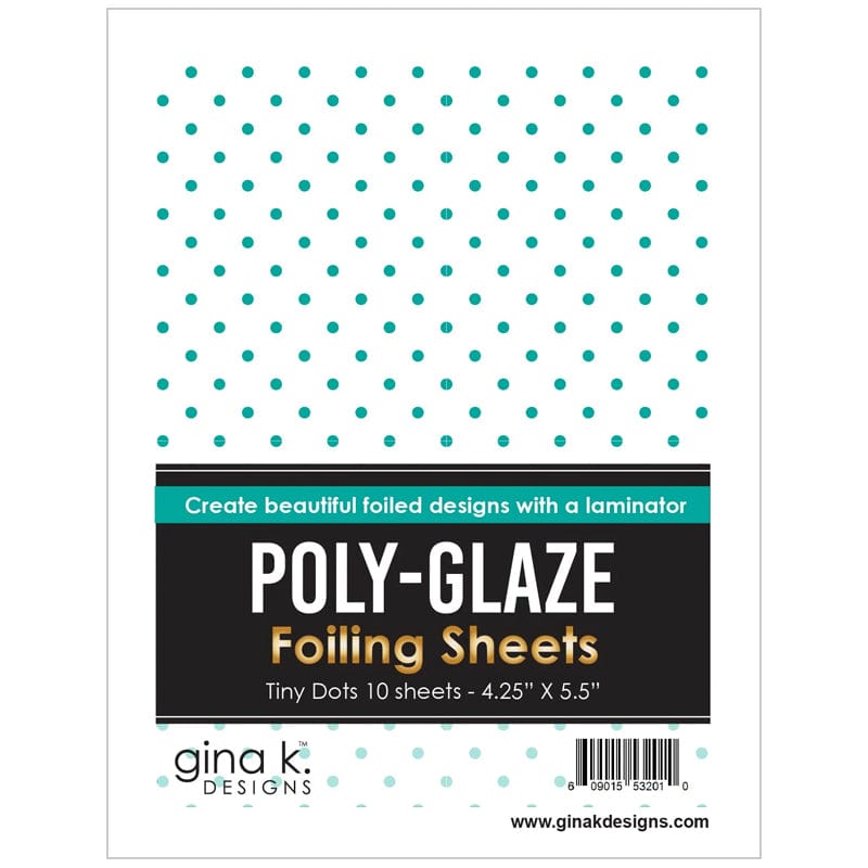 HeatnBond Gina K. Designs Poly-Glaze feuille foil tiny dots 10 feuilles