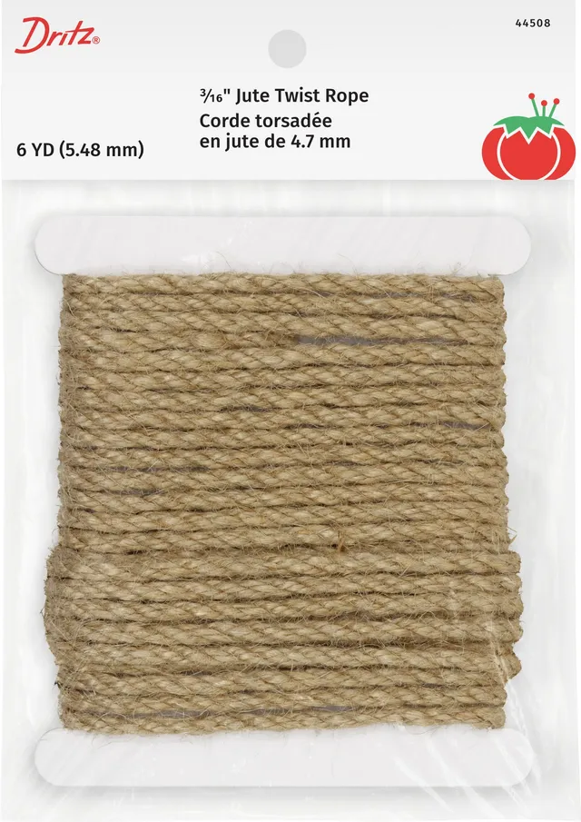 Dritz 44508 corde jute naturel 3/16", 6 YD déco