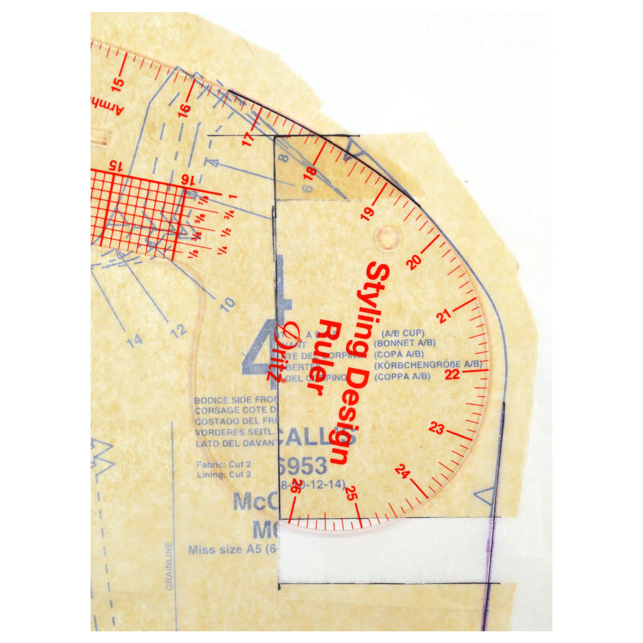 Dritz Marking & Measuring 832 règle couture patron 4 en 1