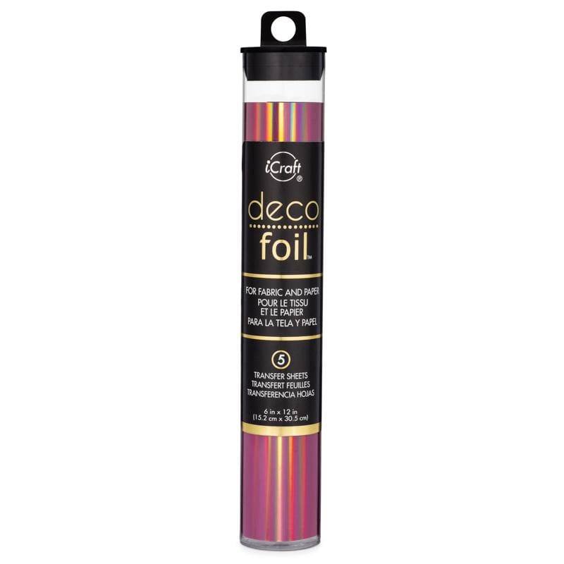 Deco Foil Enchanted Rose feuilles transfert métallique 15x30 cm