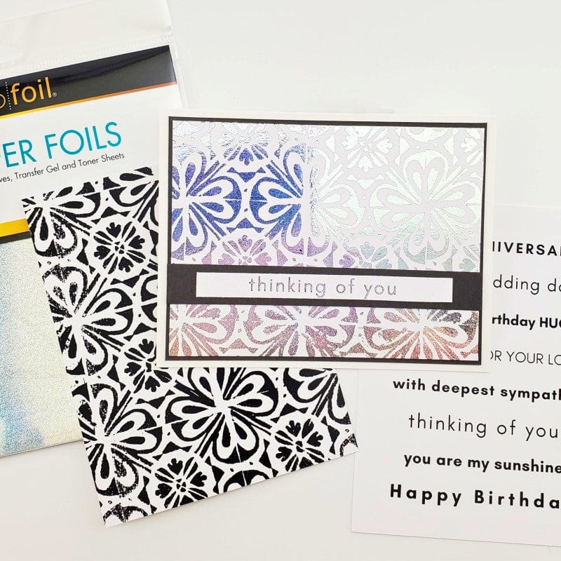 HeatnBond Deco Foil feuille transfert Silver Sparkle argent 12 feuilles