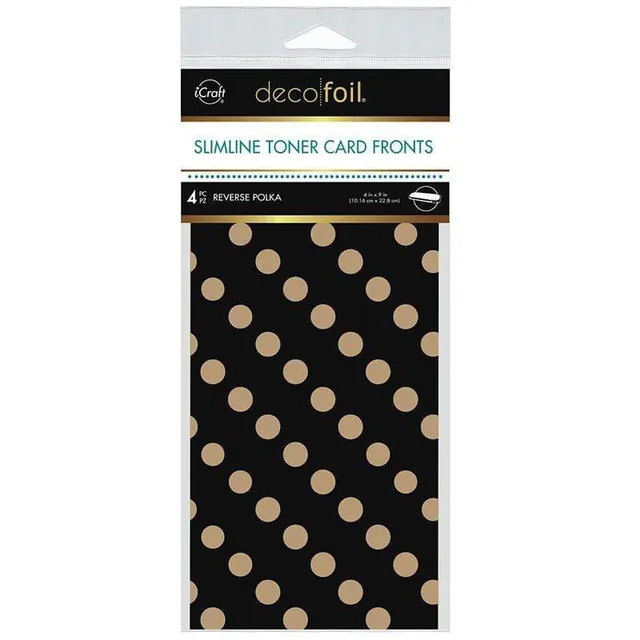 HeatnBond Deco Foil Kraft Slimline feuille toner pois 10x23 cm 4 feuilles