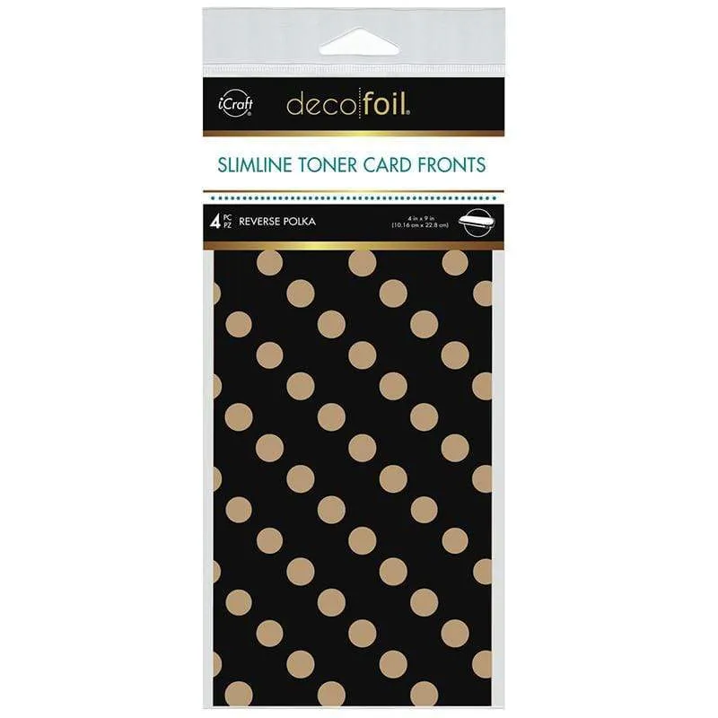 HeatnBond Deco Foil Kraft Slimline feuille toner pois 10x23 cm 4 feuilles