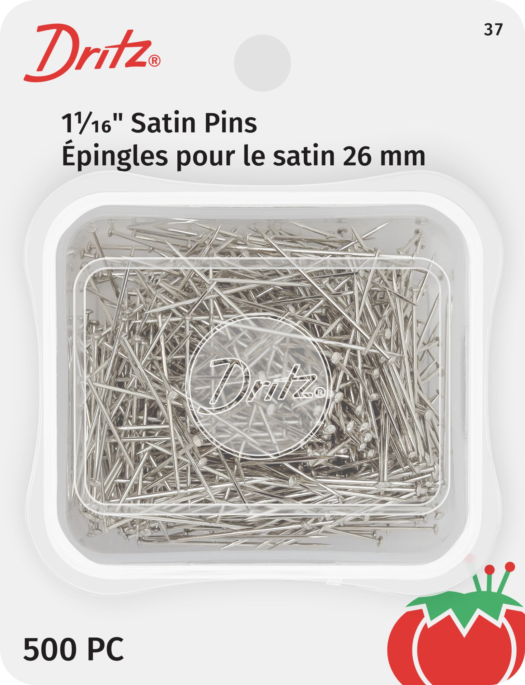 Dritz épingles satin nickel 27 mm x 400 pièces