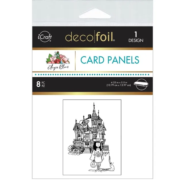 Deco Foil Card Panels Angie Blom BOO TO YOU A2 8 feuilles