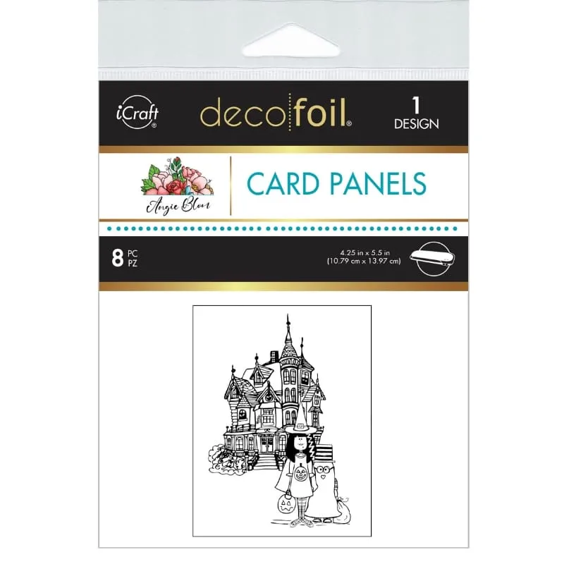 Deco Foil Card Panels Angie Blom BOO TO YOU A2 8 feuilles