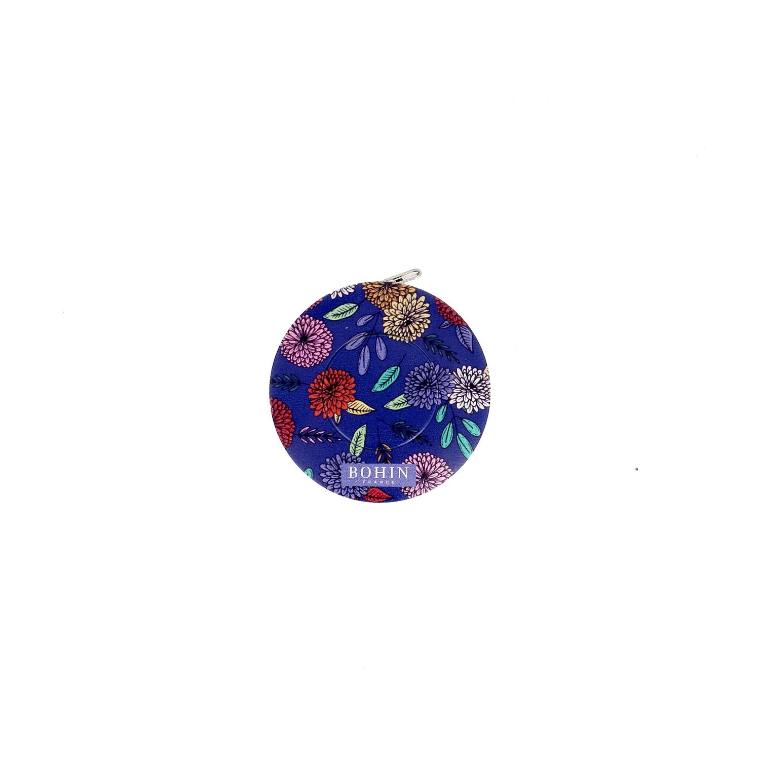 Bohin Mesure Mètre Enrouleur Blossom 150 cm Bleu