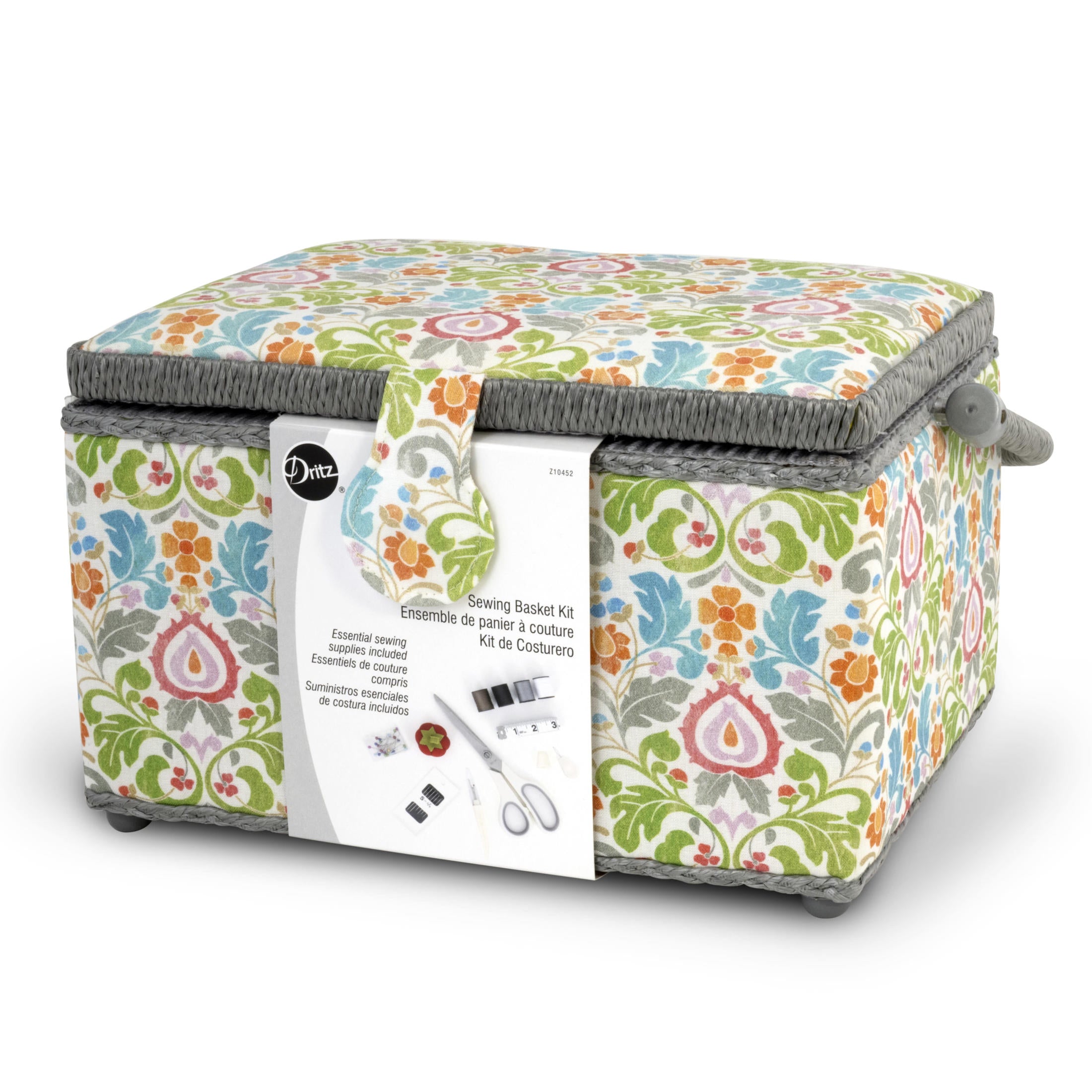 Dritz panier couture moyen garni 13 pièces mercerie