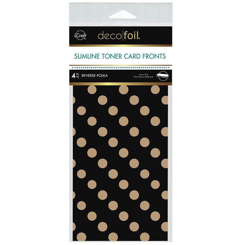 HeatnBond Deco Foil Kraft Slimline feuille toner pois 10x23 cm 4 feuilles