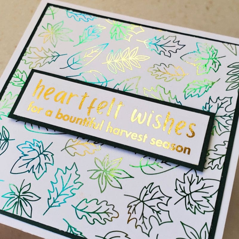 HeatnBond Deco Foil sentiments Autumn Vibes A2 8 feuilles