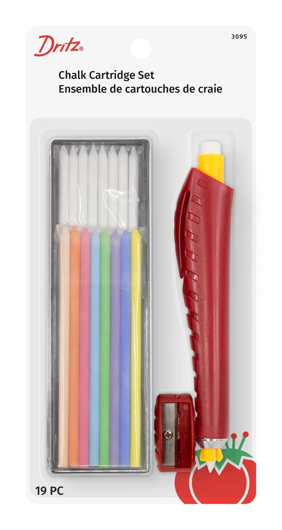 Dritz Chalk craie couture cartouche assortie 16 recharges