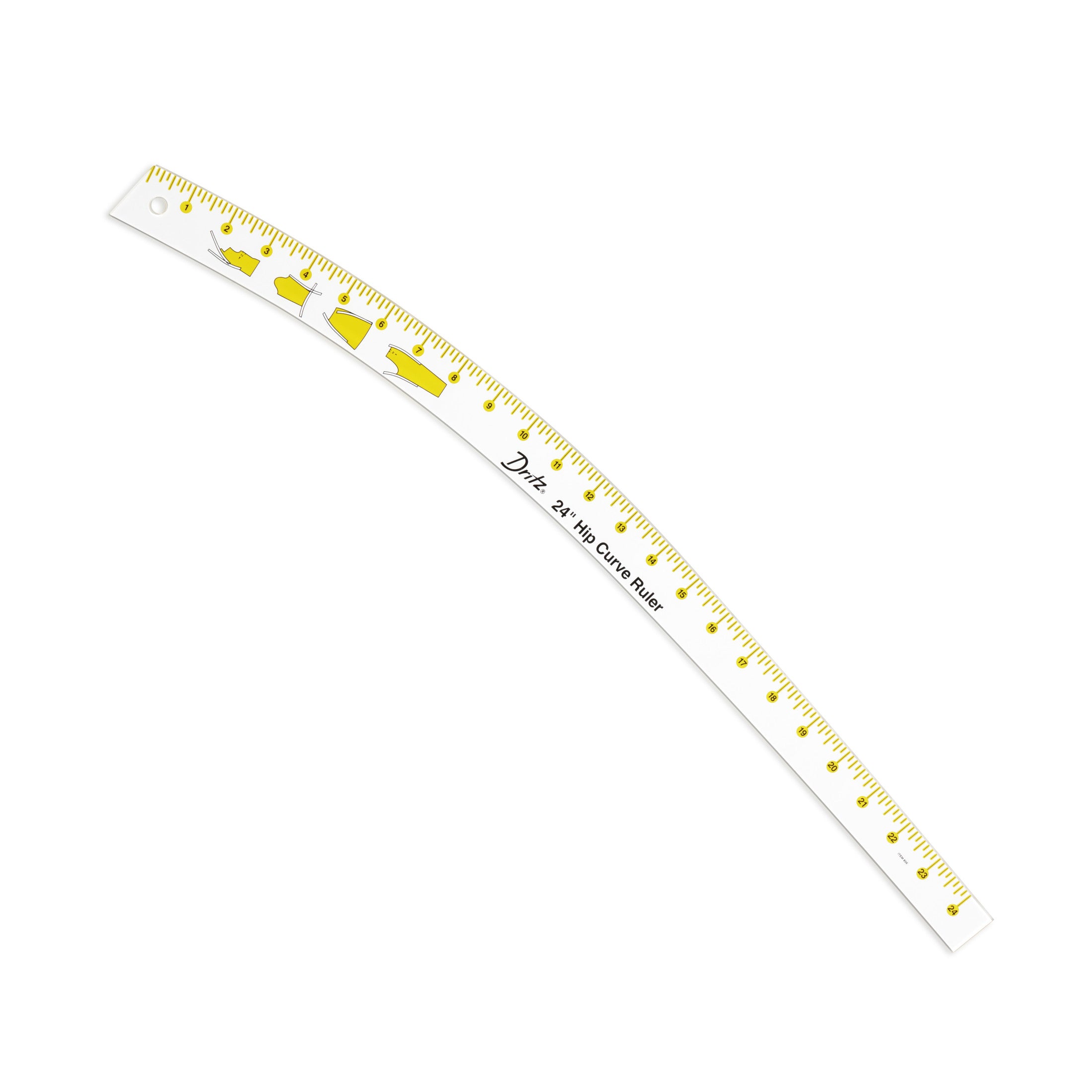 Dritz 856 règle courbe hanche 61 cm acrylique
