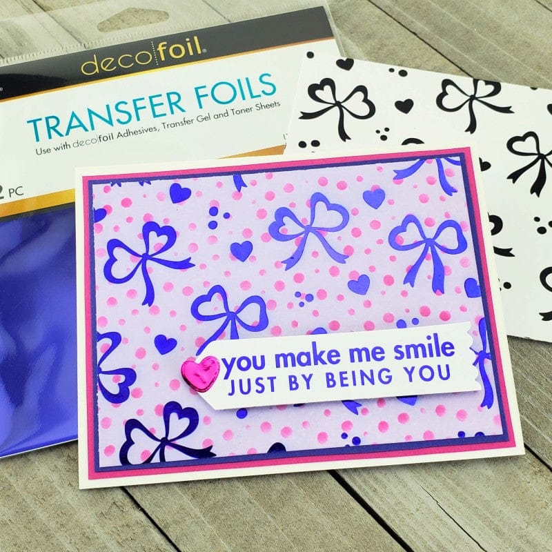 HeatnBond Deco Foil feuille transfert Indigo Dreams 6x6 12f
