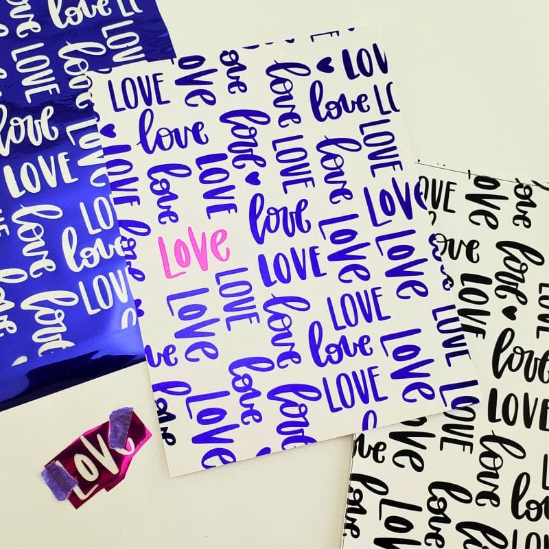 HeatnBond Deco Foil feuille transfert Indigo Dreams 6x6 12f