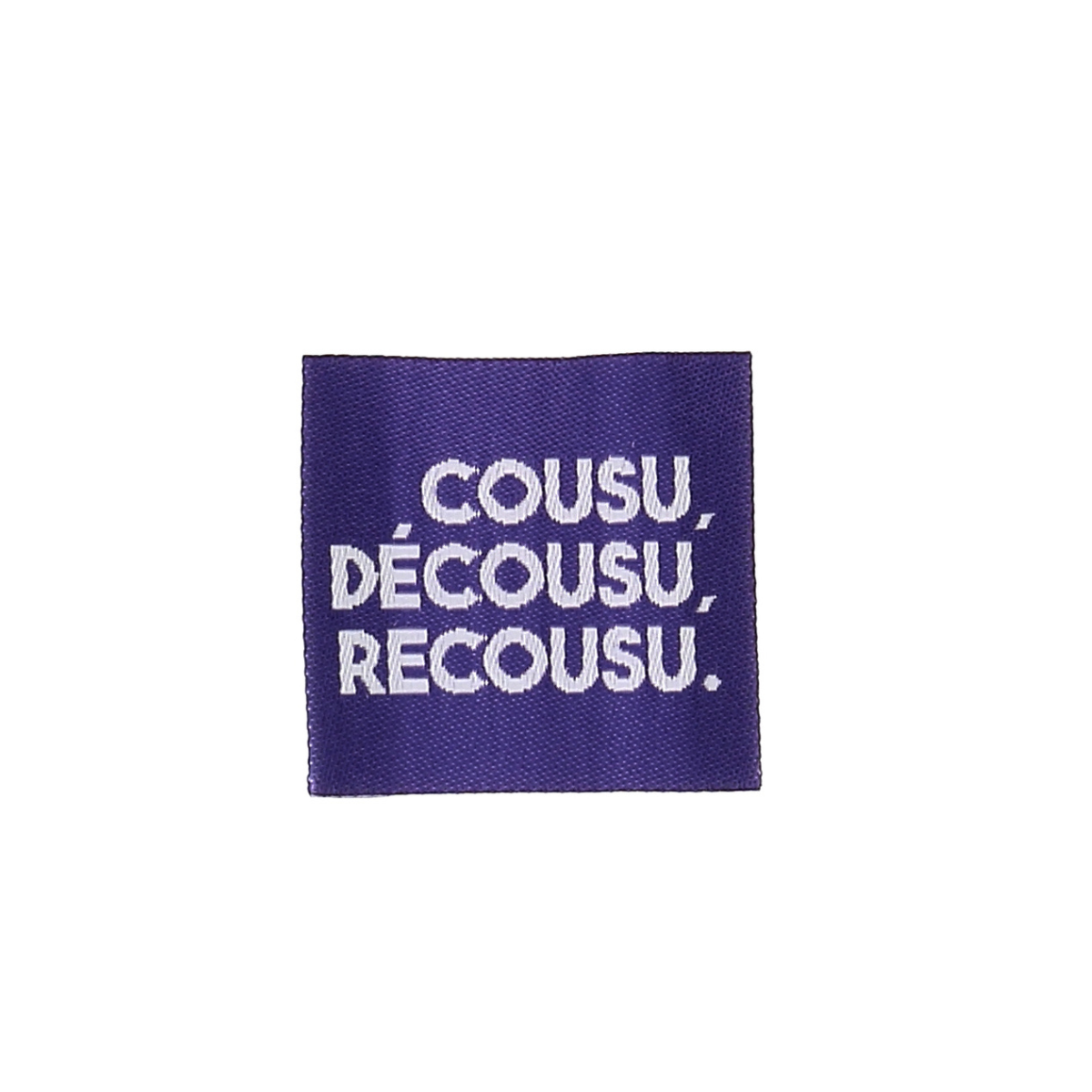 Bohin Étiquette Cousu décousu recousu 3,5 cm à coudre