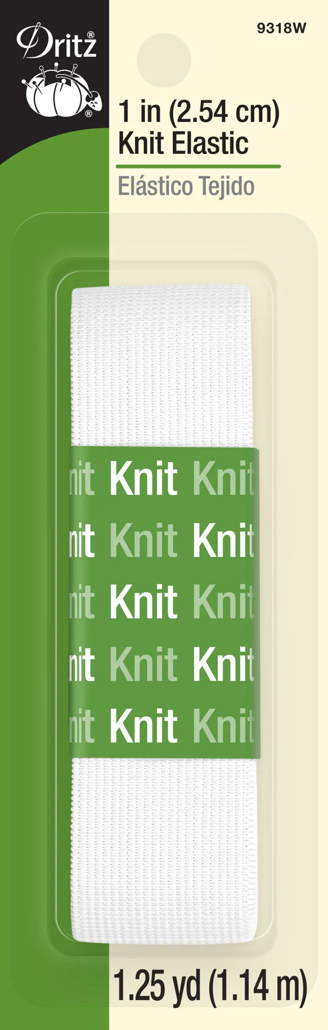 Dritz Elastics élastique tricot blanc 25 mm 1,14 m
