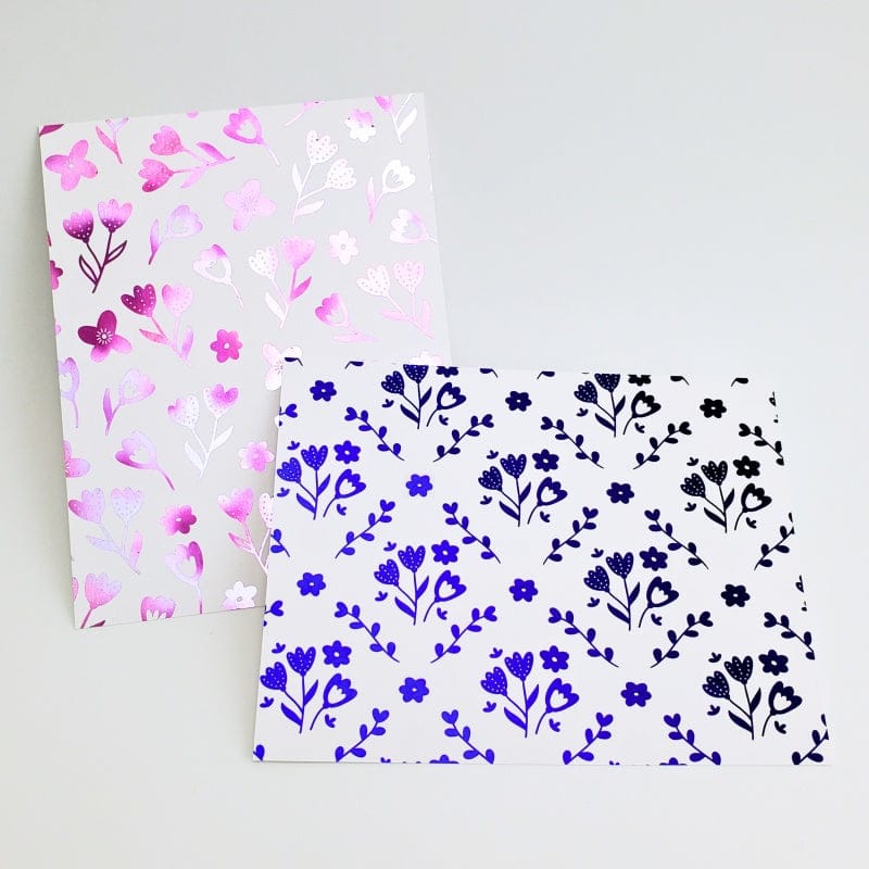 Deco Foil Toner Card Fronts Fresh Florals cartes A2 8 feuilles