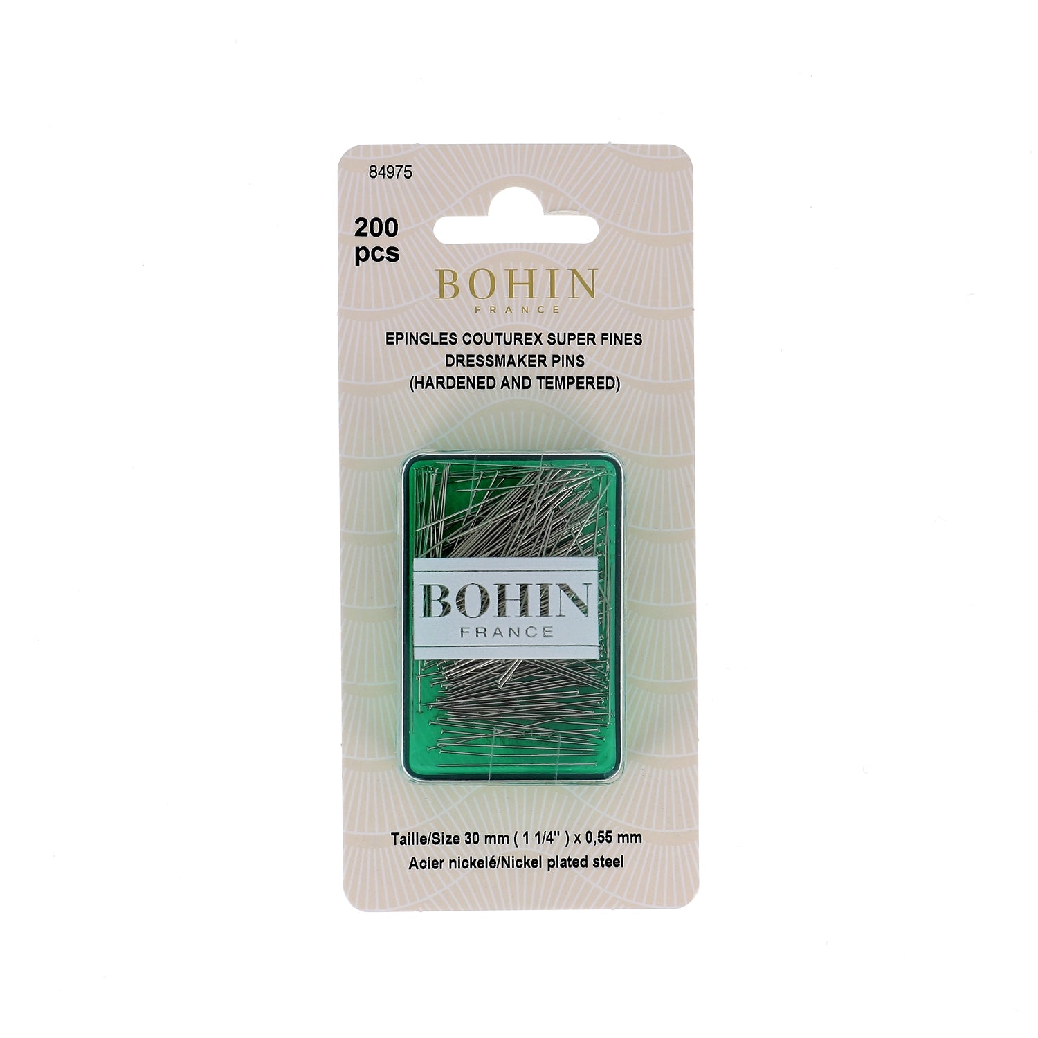 Bohin Épingles super-fines EC6 N°4 30 mm boîte 200